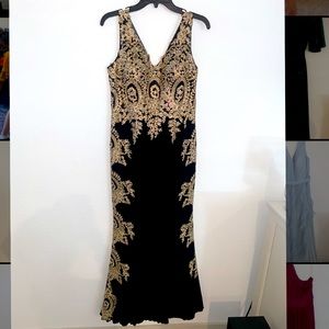 Black and Gold Dress